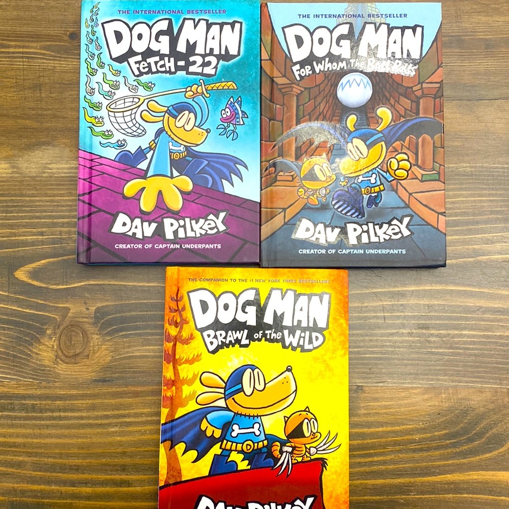 3 Dog Man books - like new condition.